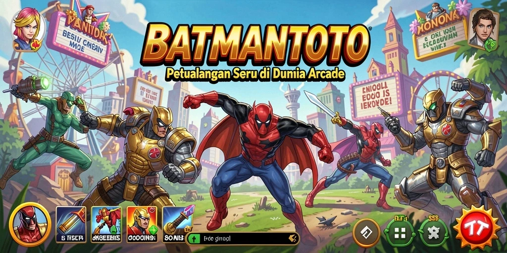 Screenshot gameplay BATMANTOTO yang menampilkan aksi seru dan karakter lucu.