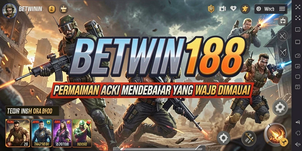 Tangkapan layar permainan BETWIN188 menunjukkan aksi pertarungan yang mendebarkan.