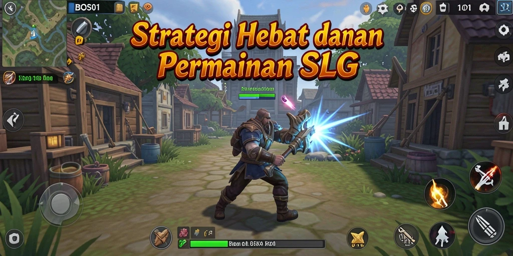 Tampilan gameplay SLG yang seru dan mendebarkan di BOS01.