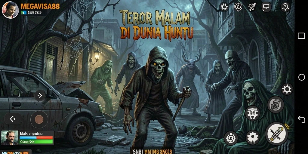 Tangkapan layar menampilkan momen mencekam dalam gameplay MEGAVISA88.