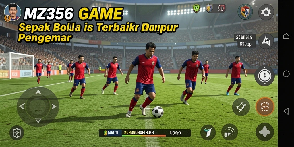Screenshot dari aksi permainan MZ356 yang seru di lapangan.