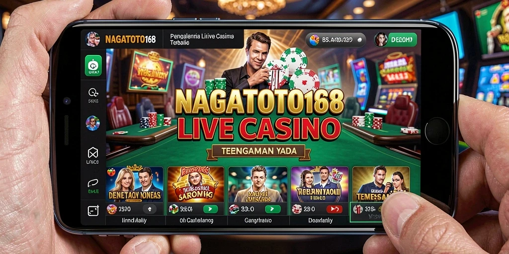 Tampilan gameplay NAGATOTO168 yang mendebarkan dalam suasana kasino langsung.