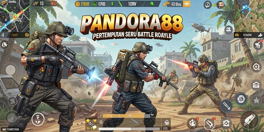 Tampilan seru pertempuran PANDORA88 dengan grafis menawan.