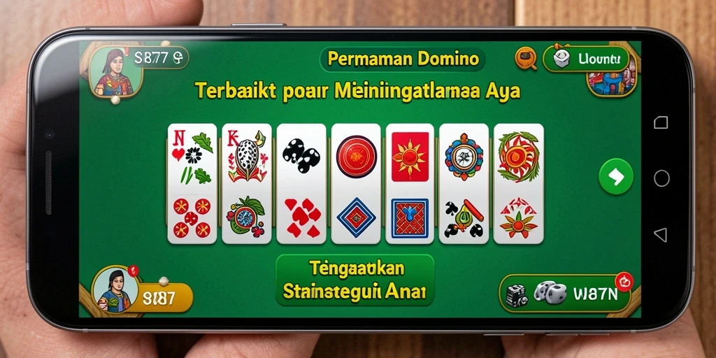 Tampilkan gameplay seru Domino SR877 dengan grafis menarik.